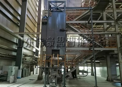 活性炭噸袋拆包投料站，噸包拆包機(jī)客戶展示現(xiàn)場(chǎng)